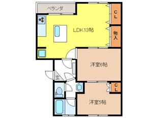 クラルテ　ＳＵＧＡの物件間取画像